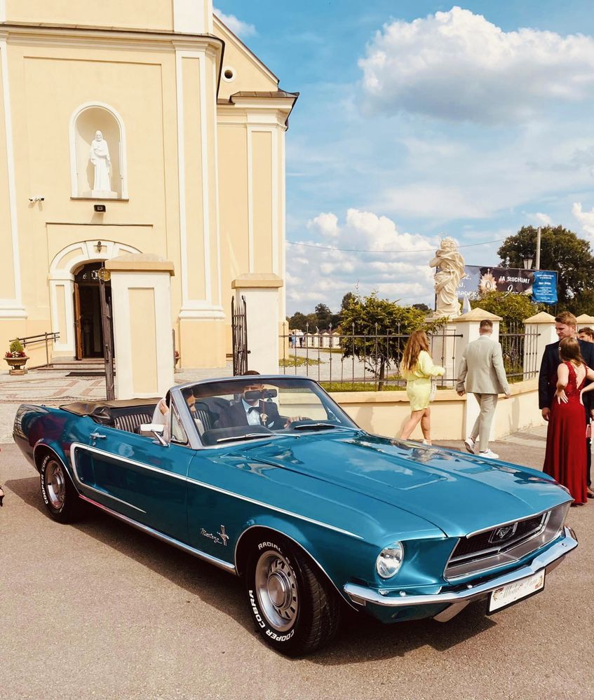 Auto do slubu MUSTANG 1967r. klasyk zabytek wynajem samochod cabrio