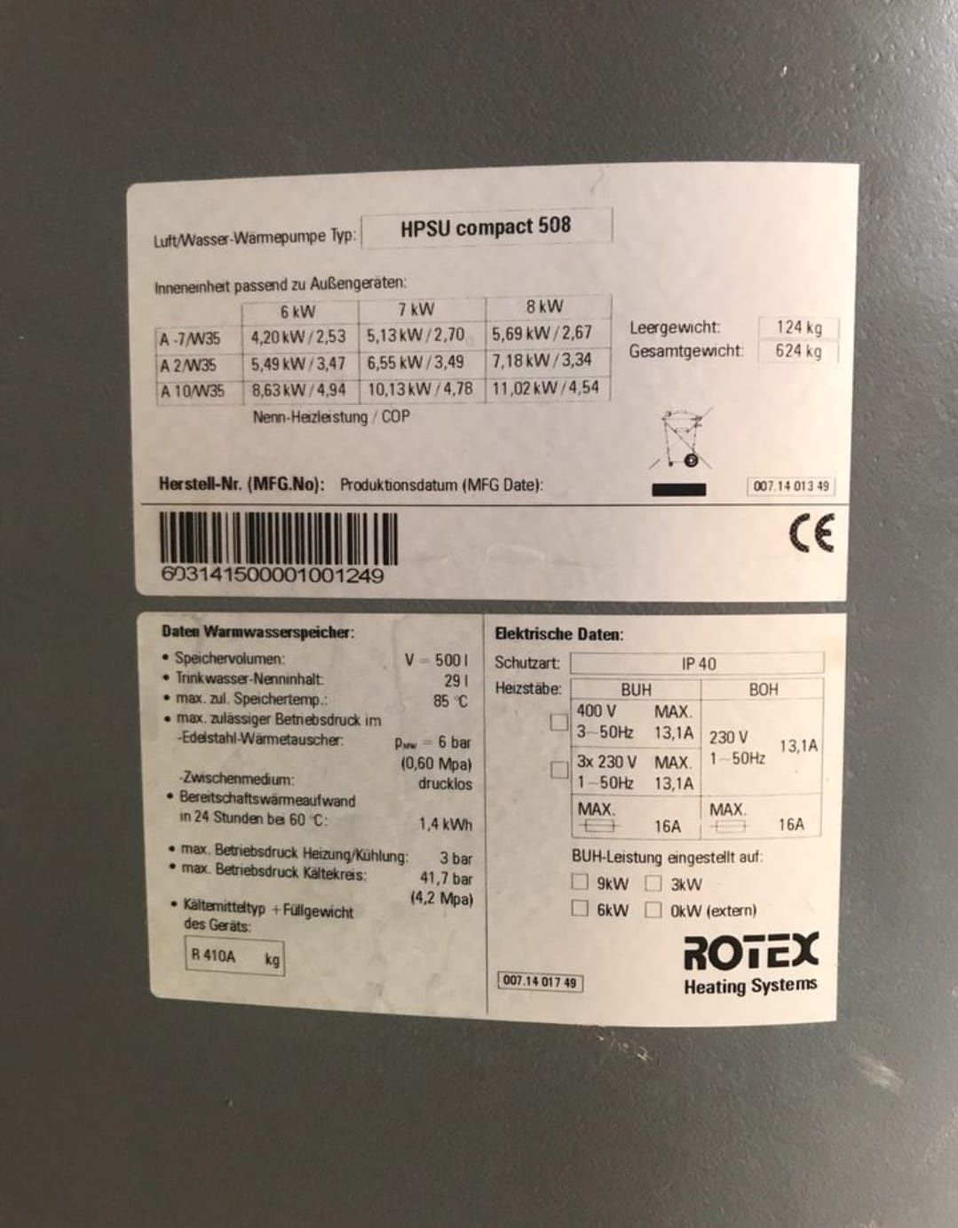 Pompa ciepła rotex daikin 8kw 120-150m2 dowoz