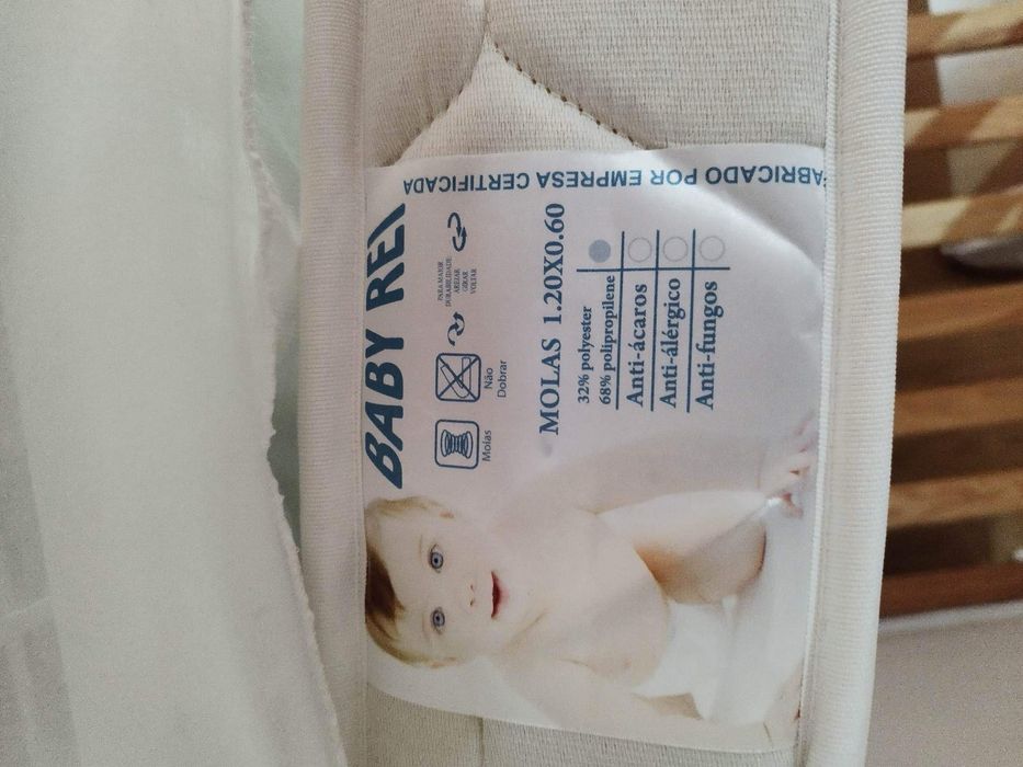 Cama berço bebe c/ colchao como novo