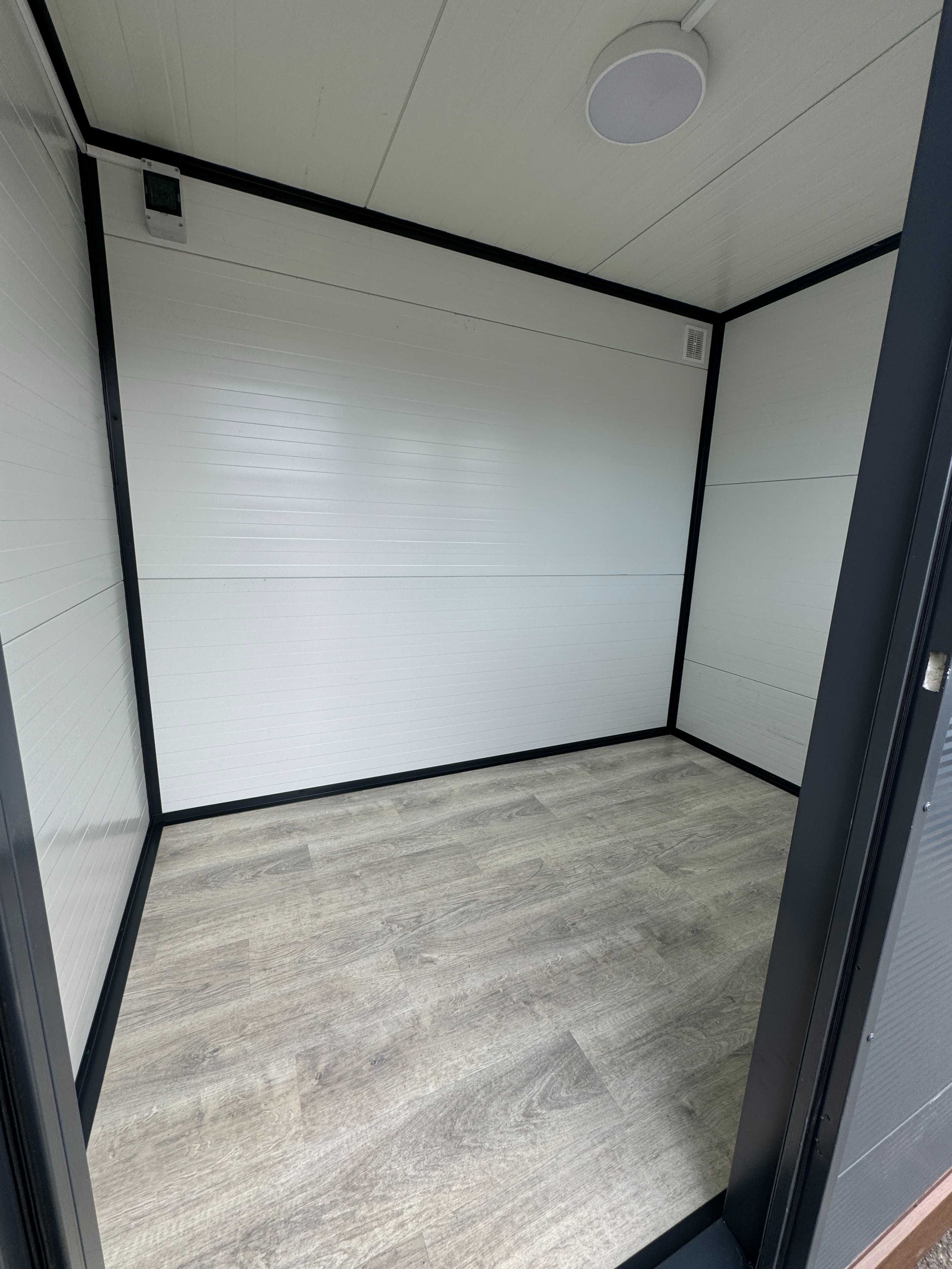 PAWILON STRÓŻÓWKA 3x2 grafit 120mm plyta PIR obróbki orzech
