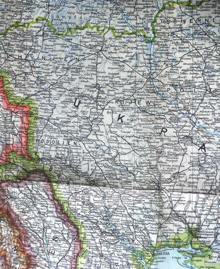 Мапа карта Західна частина Росії 1941 Freytag-Berndt Австрія