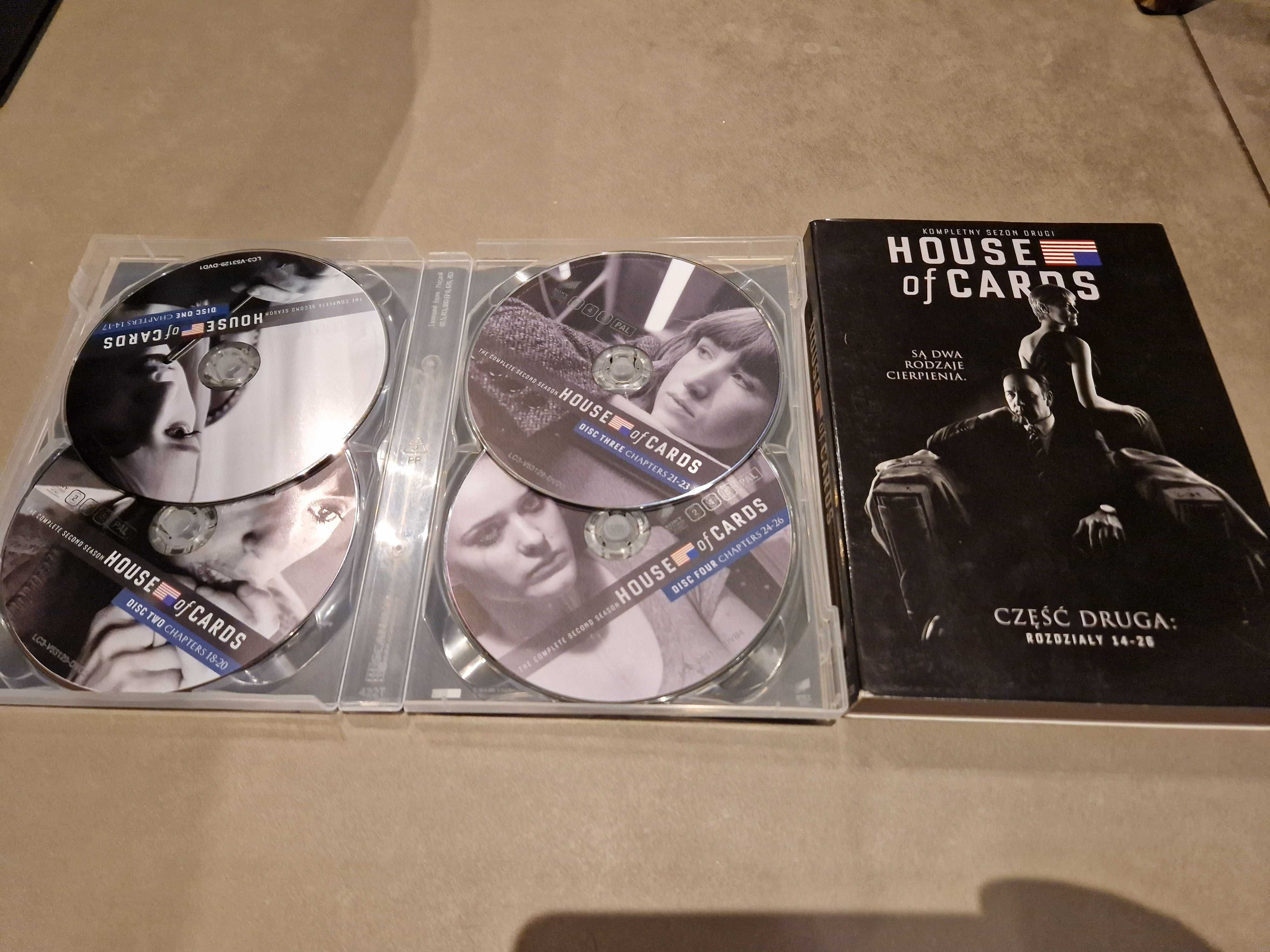 Serial House of Cards (Dom z kart - Kevin Spacey) - 2. sezon, 4 DVD