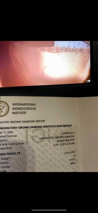 Пусеты белое золото с камнями 1.08 карат