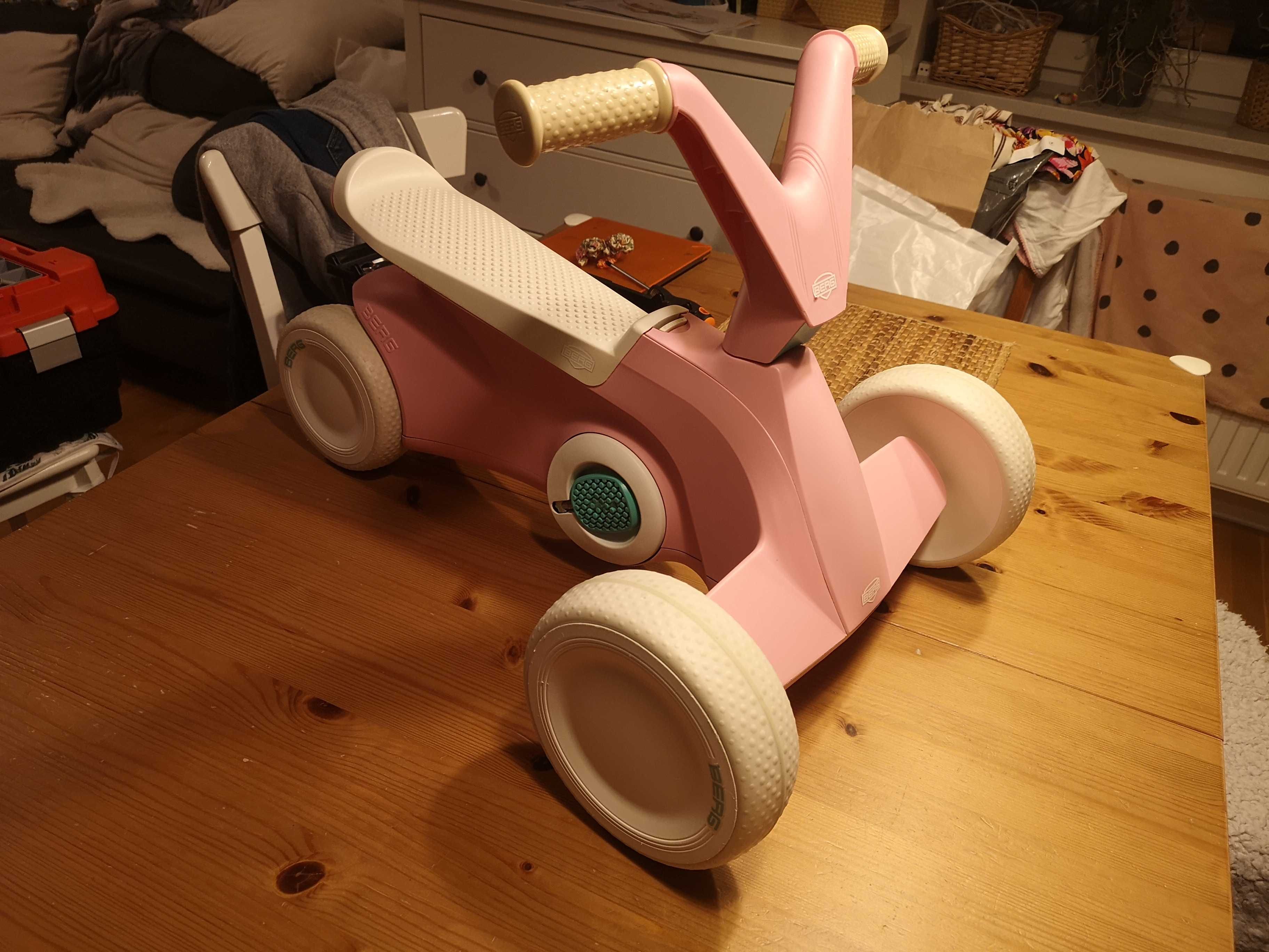 Gokart GO² Jeździk 2w1, różowy