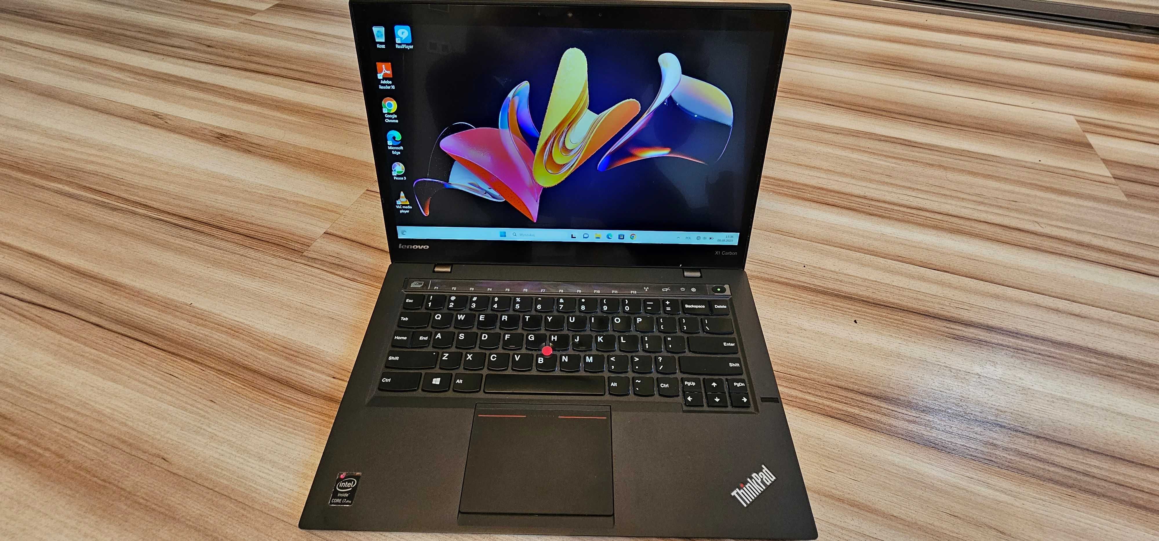 Lenovo X1 Carbon i7 Led15Cali/2K/Dotykowy/Windows11pro/4/180MSSD/HDMI/