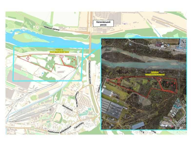 Оренда ділянки 9,32га м. Чернівці