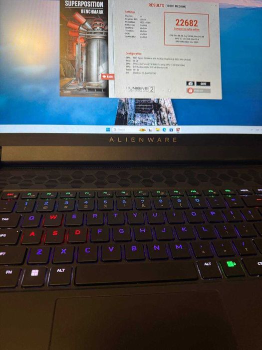 Ігровий ноутбук DELL M17R5 AMD R9-6900HX/RTX 3080TI/16GB/SSD 1TB