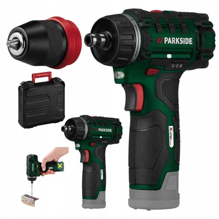 Akumulatorowa wiertarko wkrętarka PARKSIDE 12 V PBSA 12 E4