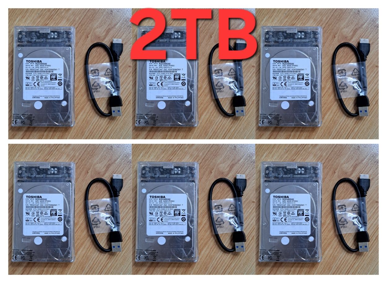 Dysk 2TB USB 3.0 HDD sata3 2,5 zewnętrzny do laptopa ps3 ps4 ps5 xbox