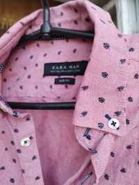 Сорочка чоловіча Zara men рубашка с коротким рукавом мужская