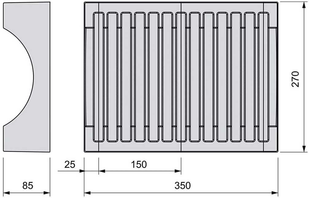 Сушка органайзер для посуду Emuca 350x270mm 8938523