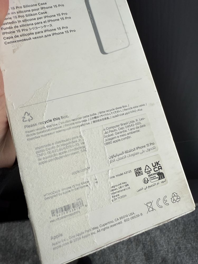 Capa Aplle Iphone 15 Silicone ORIGINAL