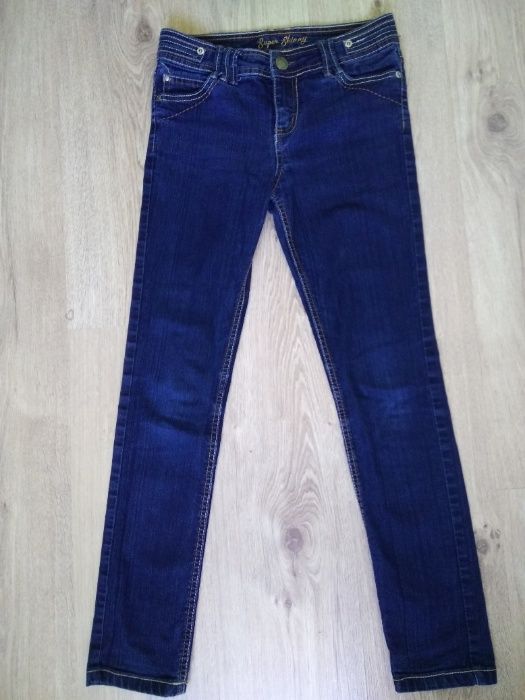 синие джинсы на девочку 12-13 лет скинни леггинсы