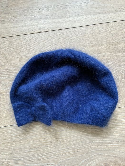 Czapka beret angora H&M one size