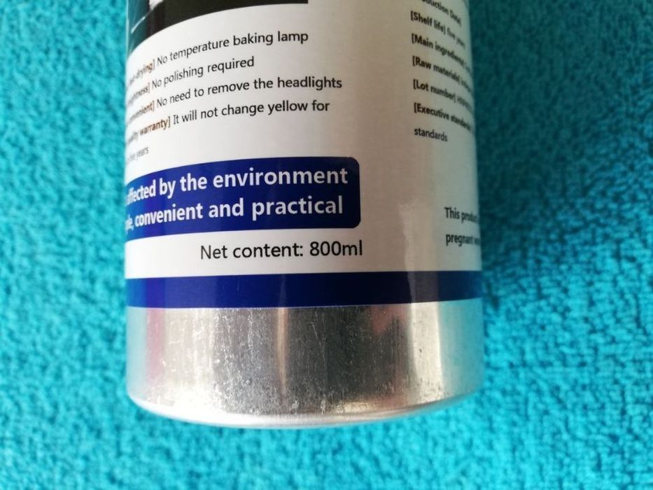 Garrafa liquido polimento farois polimeraçao - 800 ML