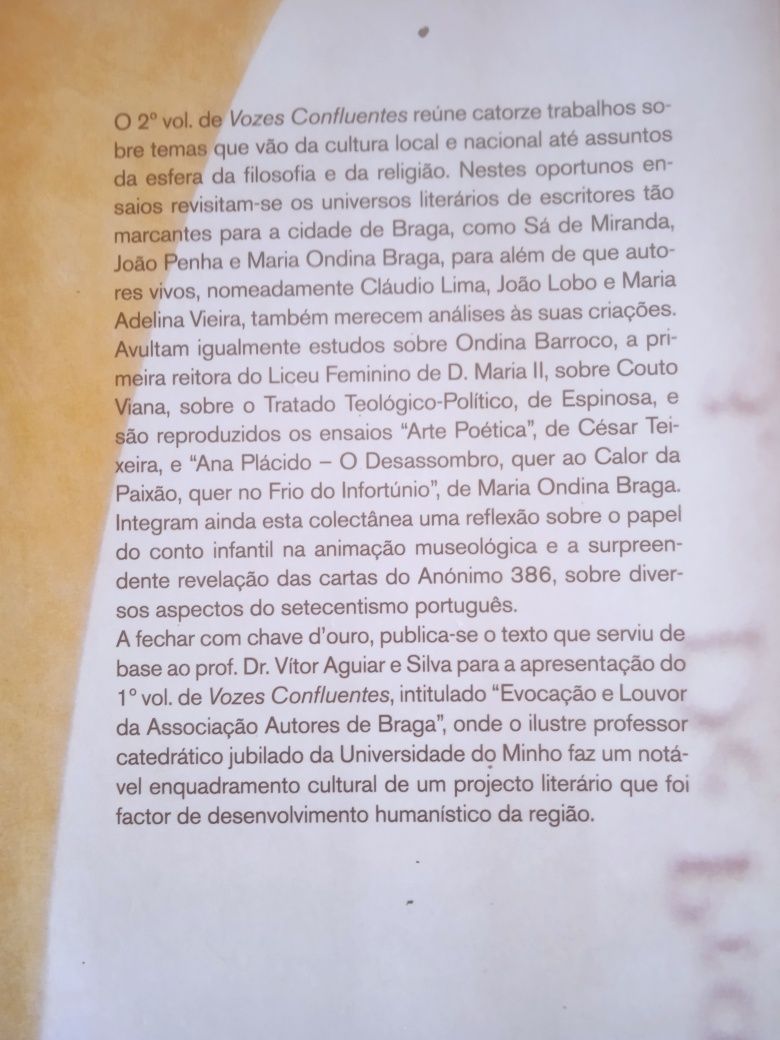 Vozes Confluentes - Autores de Braga