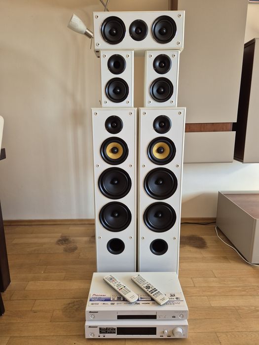 Kino domowe Amplituner Pioneer VSX-s510 +  zestaw kolumn Taga