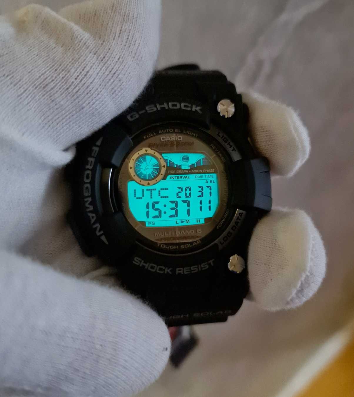 Чоловічий годинник часы Casio G-Shock Frogman GWF-1000-1CR Solar код 2