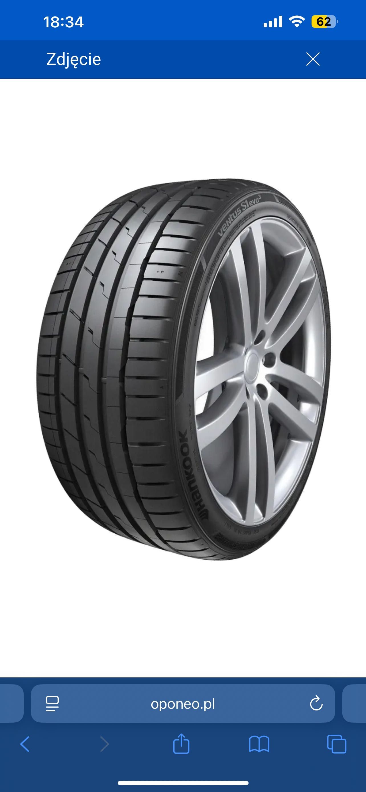 Nowy komplet opon HANKOOK S EVO 3 - 275/40/20 oraz 305/40/20 Kraków