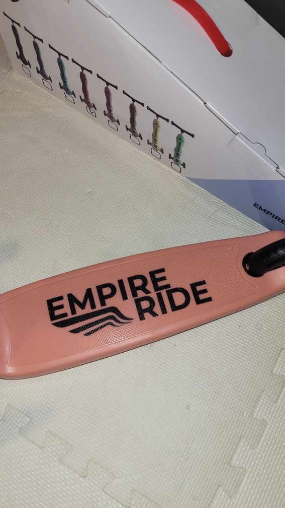 Nowa Hulajnoga jeździk 2w1 Empire ride ciemno różowa typu scoot and ri