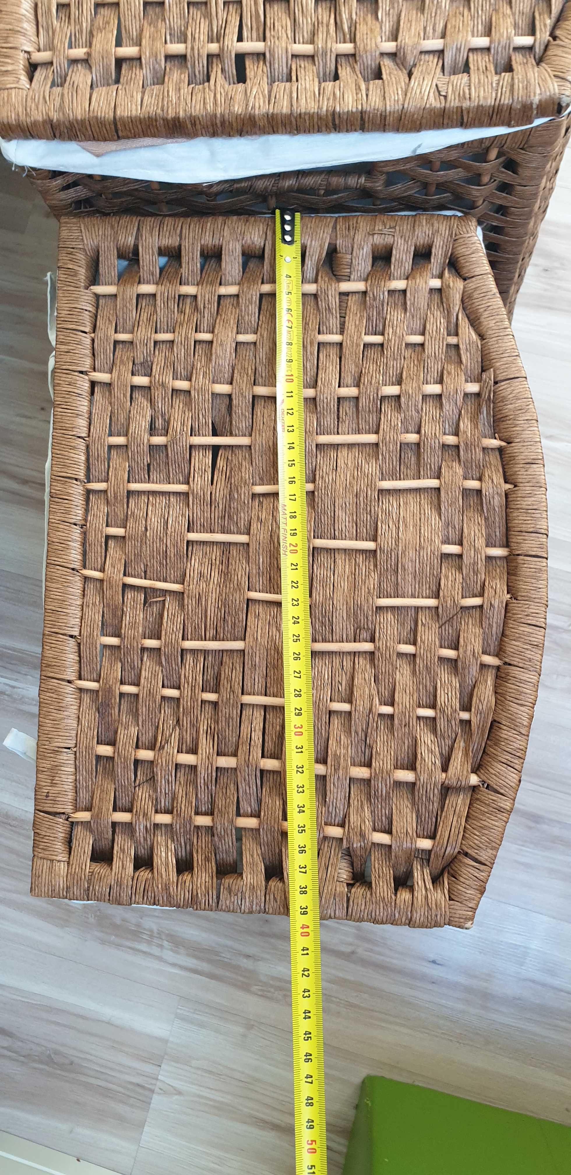 Kosz na pranie z wikliny, eko ratan 2szt.