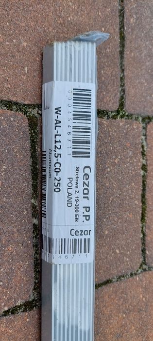 Profil narożny L 12,5mm 2,5m srebrny CEZAR