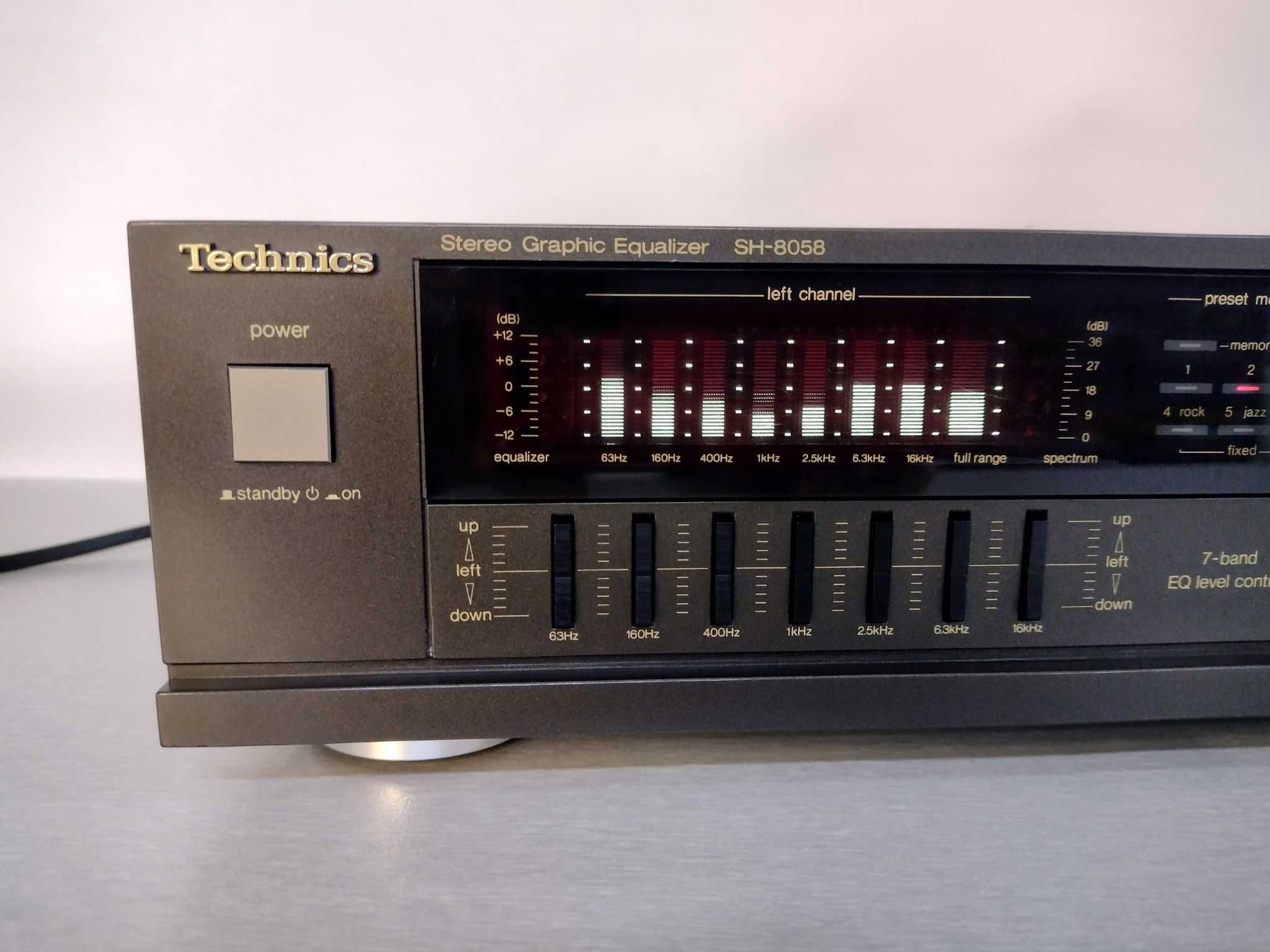 Korektor graficzny equalizer TECHNICS SH-8058 w bardzo dobrym stanie