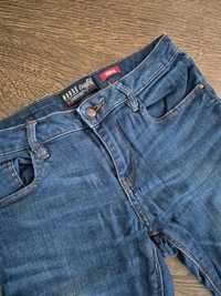 House 36 38 skinny original denim jeansy granatowe rurki