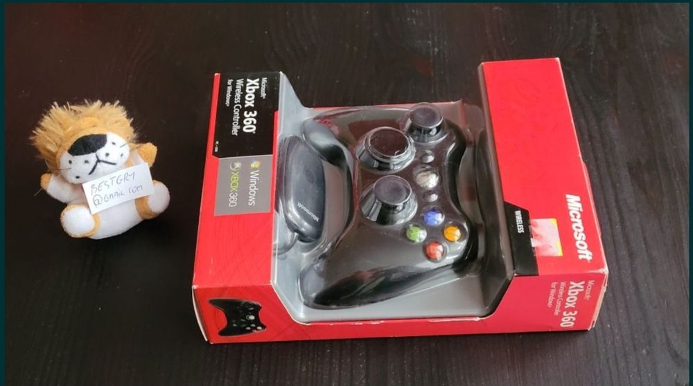 Oryginalny wi-fi Pad xbox 360 kontroler + odbiornik do pc -jak nowe