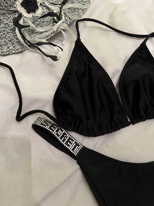 Купальник чорний роздільний