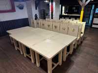 Meble krzesła stoły ławki do gastronomii - lite drewno