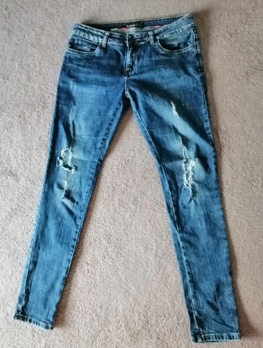 Spodnie jeansowe z dziurami, Toxik, L