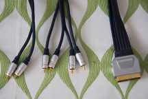 Kabel scart do Cinch 6 sztuk