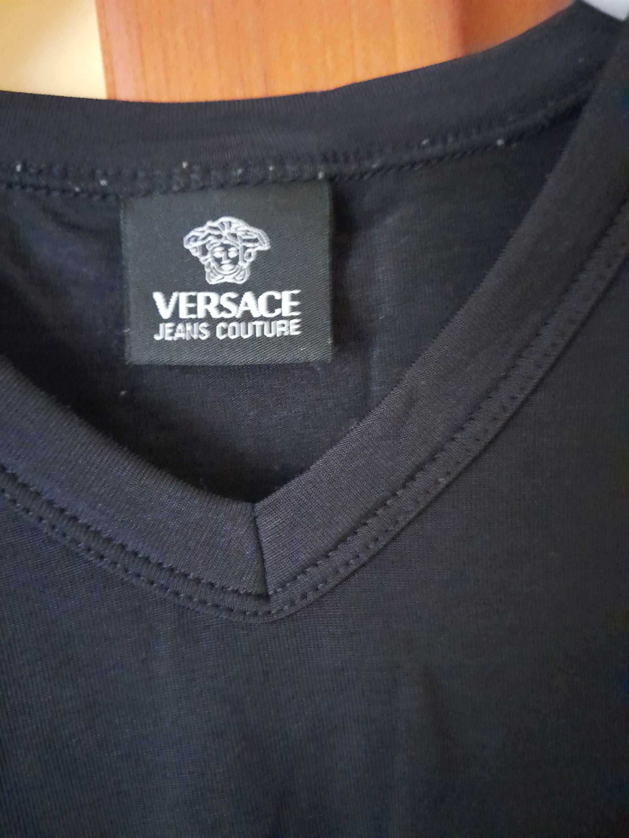 Koszulka męska versace jeans couture czarna M