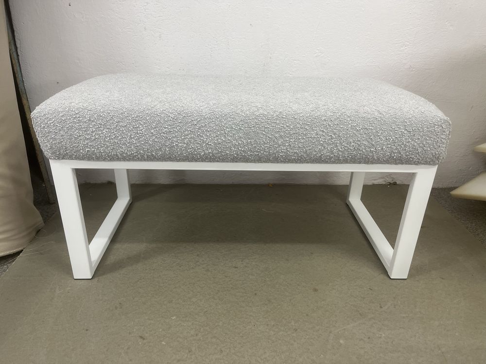 Ławka Klara Boucle Loft tapicerowana 70x40  NA WYMIAR-PERSONALIZACJA