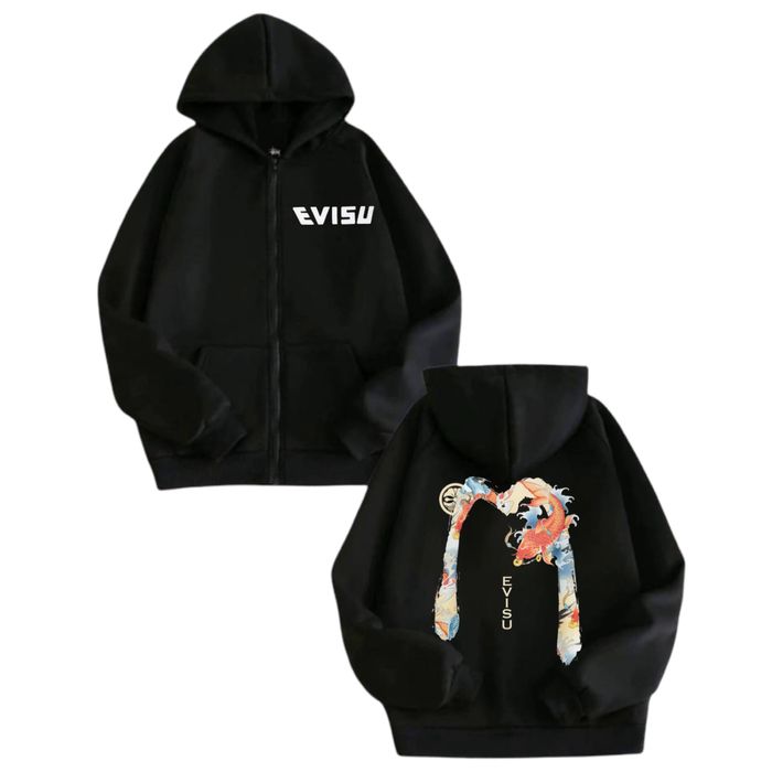 Зип-Худи Evisu Logo евису кофта толстовка лонгслив джинсы свитшот