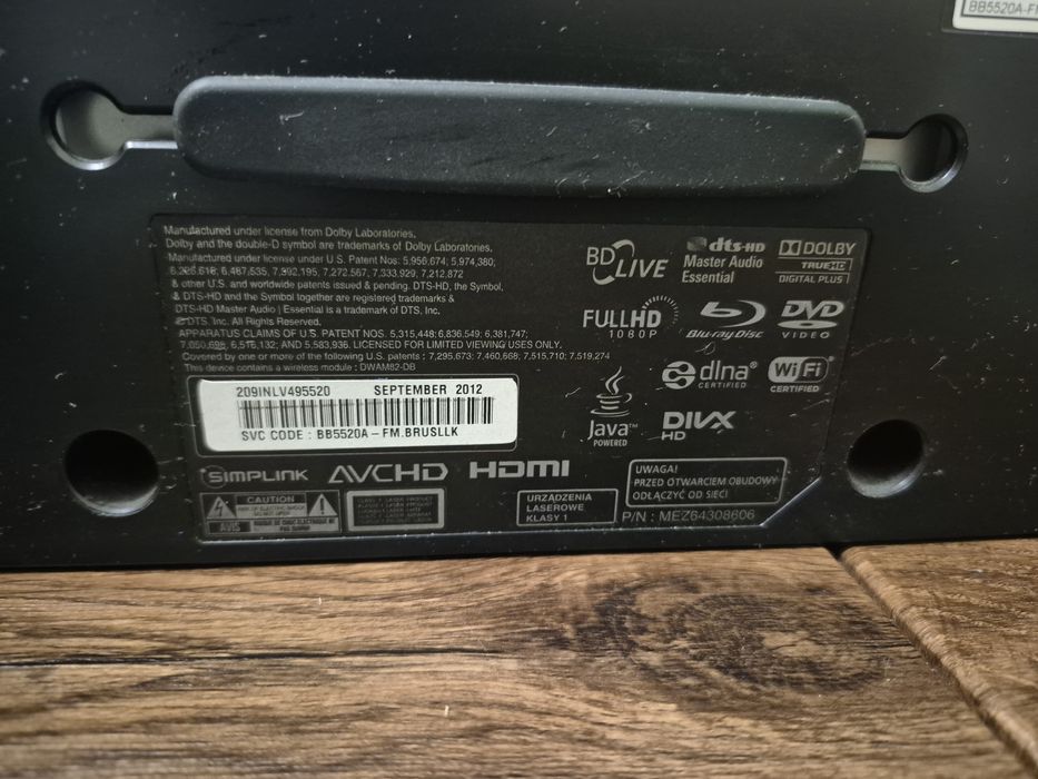 Саундбар+bluray програвач/домашній кінотеатр LG