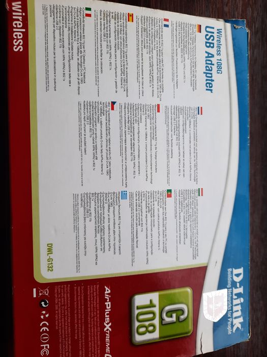 Wireless 108G. USB Adapter