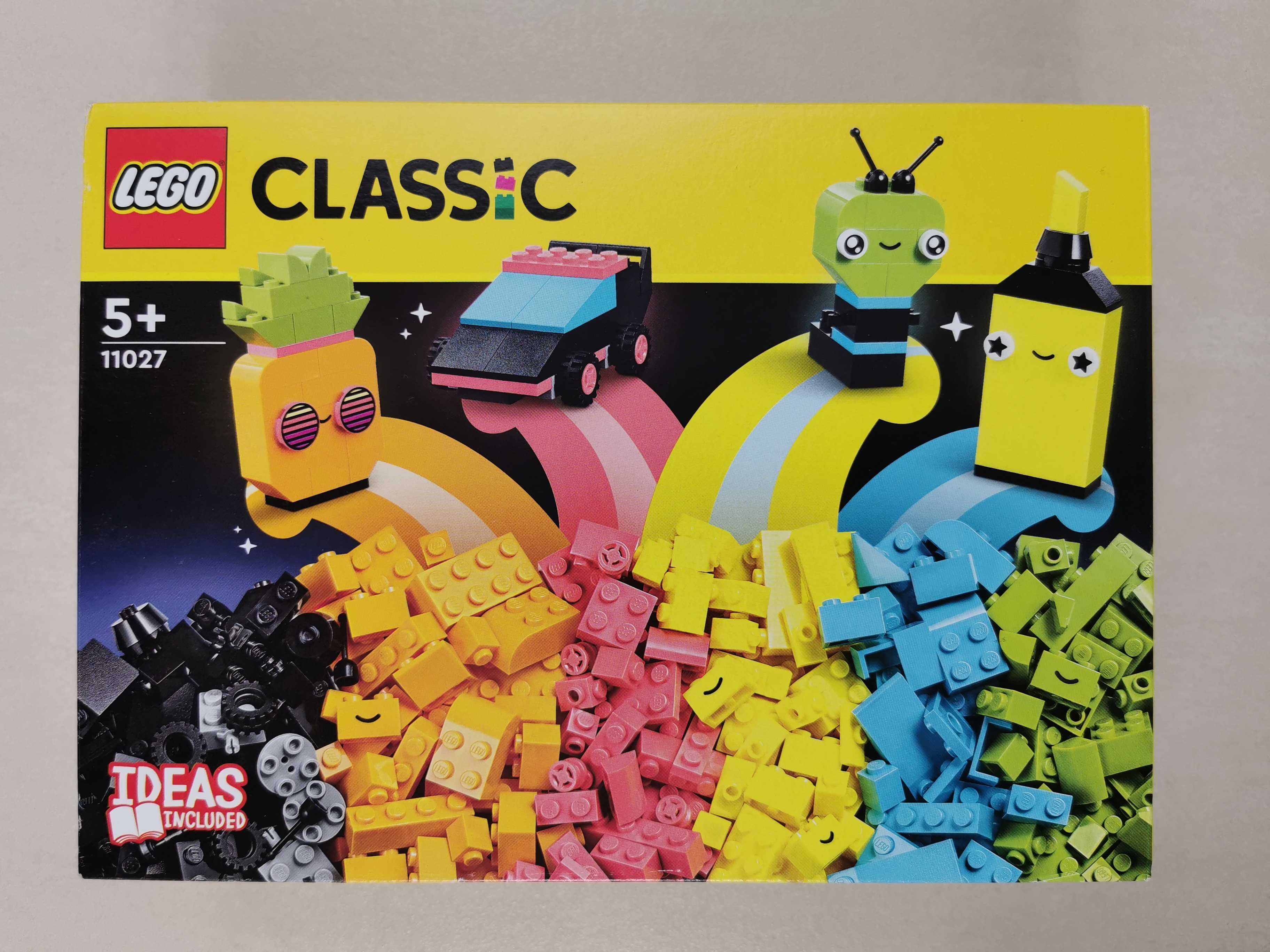 LEGO Classic 11027 Kreatywna zabawa neonowymi kolorami 333 klocki