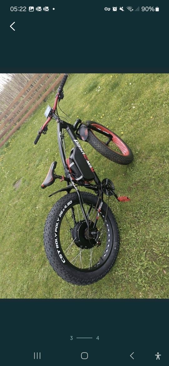 Rower elektryczny fat bike
