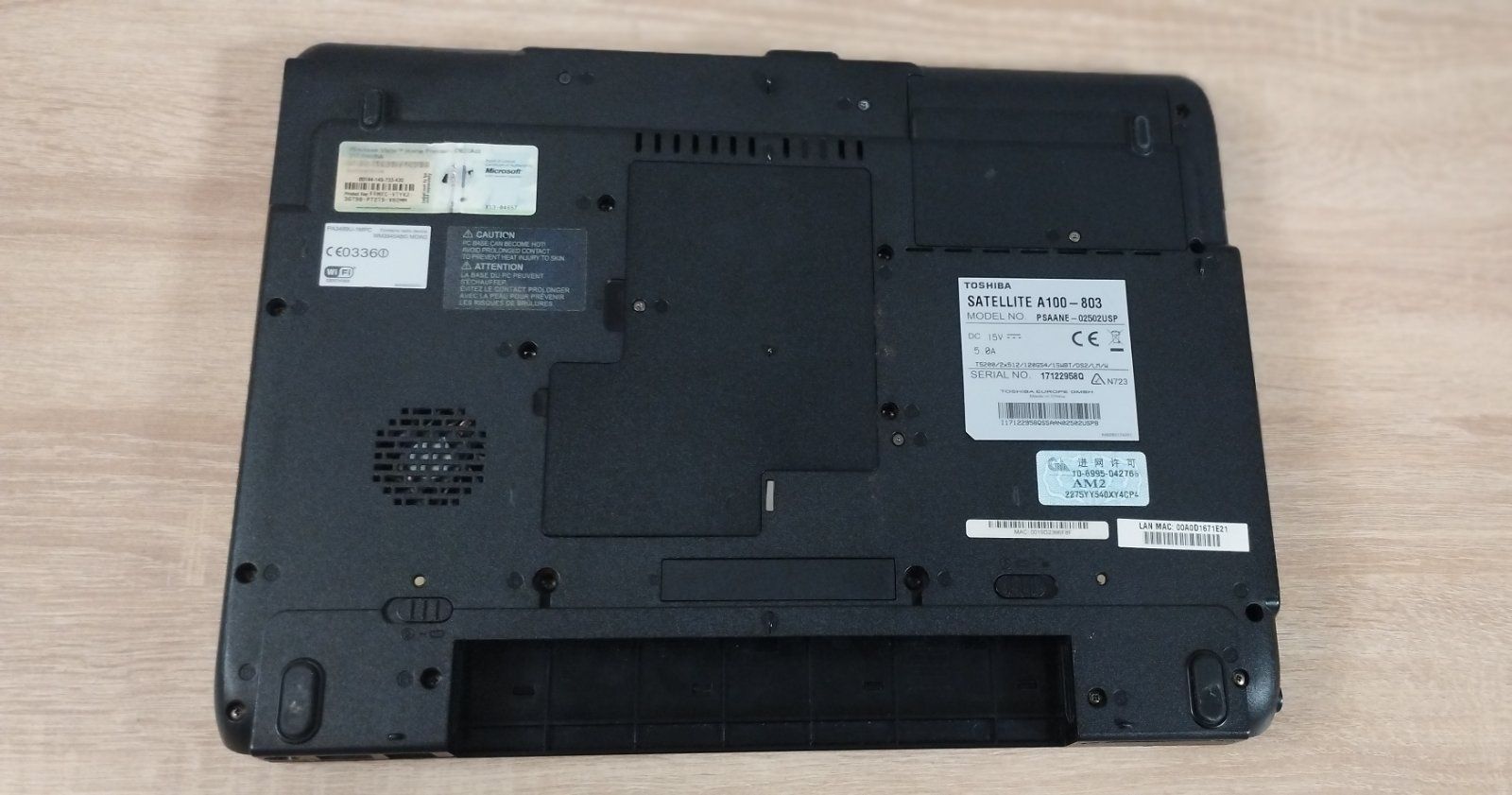 Ноутбук toshiba A100-803