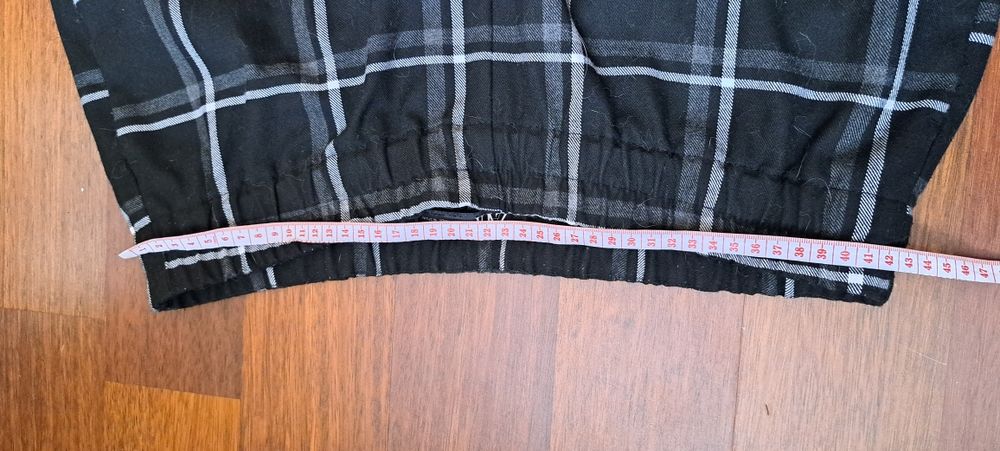 Zara spodnie w kratę r.XL