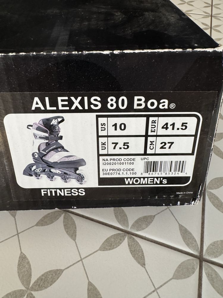 Łyżworolki K2 Alexis 80 Boa 41,5 rolki