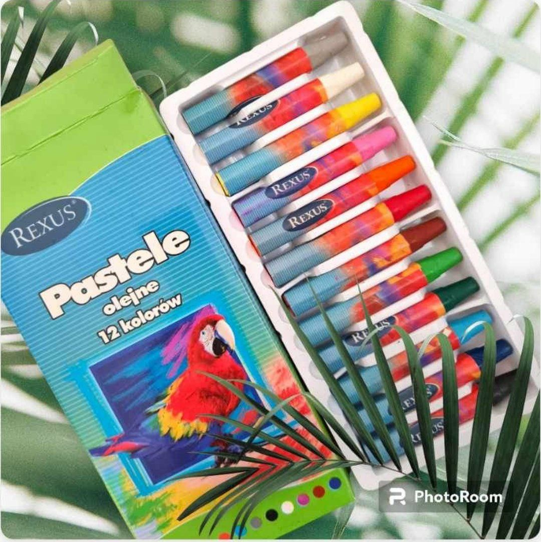 Pentel Kredki żelowe pastele olejne farby wodne KOMPLET 5 sztuk