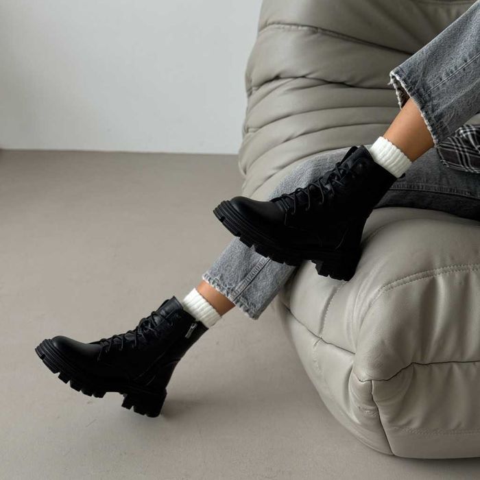 Зимові шкіряні черевики, зимние кожаные ботинки, берці берцы 36-41р