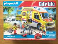 PLAYMOBIL 71202 Karetka pogotowia ze światłem i dźwiękiem - NOWA