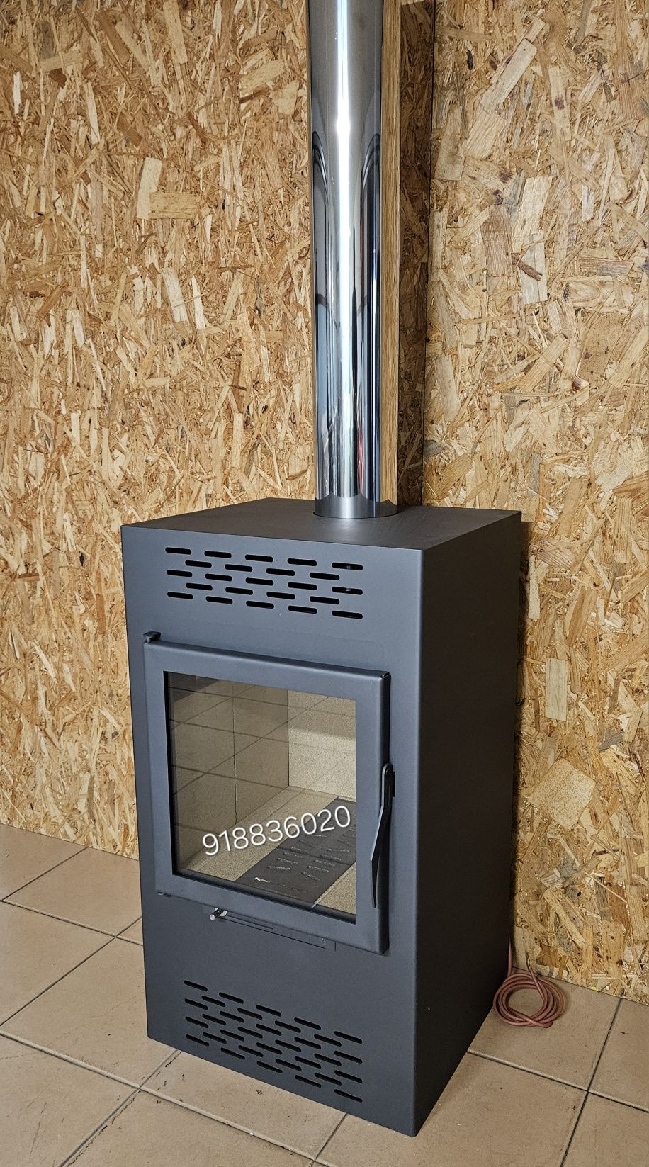 Salamandra Lenha Com Ventilação - Novas - Interior em Vermiculite