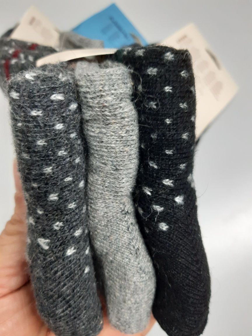 Meias em lã novas para homens tamanho 40-46