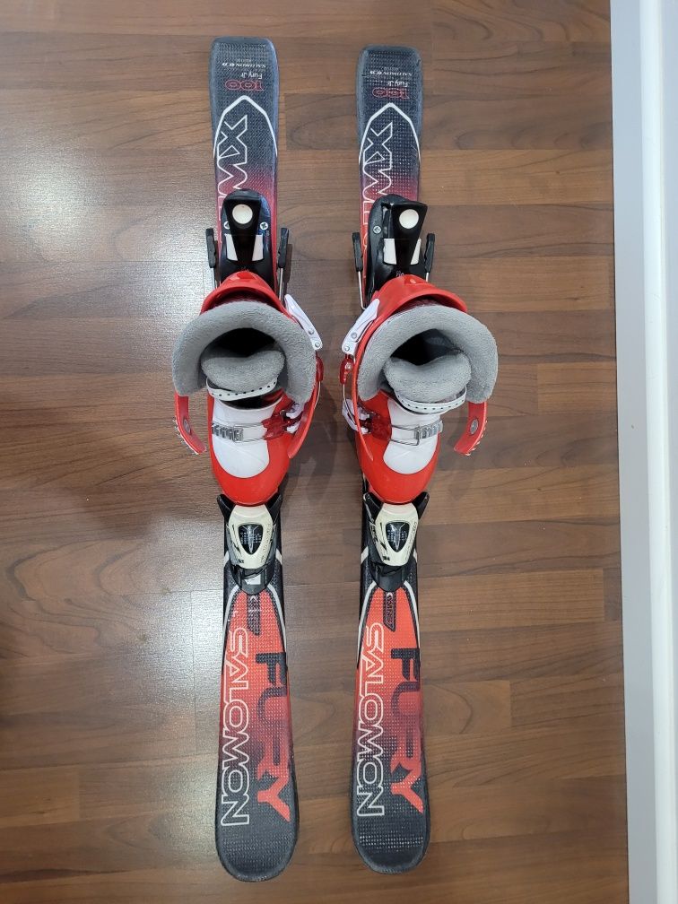 Narty Salomon 100 + buty HEAD Jr 22.5