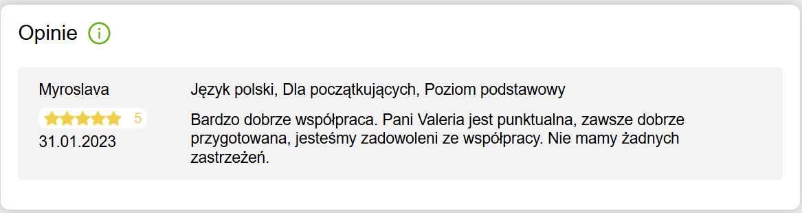Репетитор польского языка